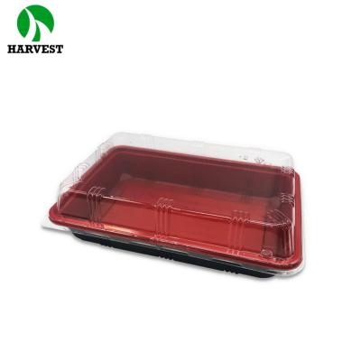 China Eco Sustainable Chinese Fast Food PP Microwave Bento Disposable Plastic Rice Box for sale