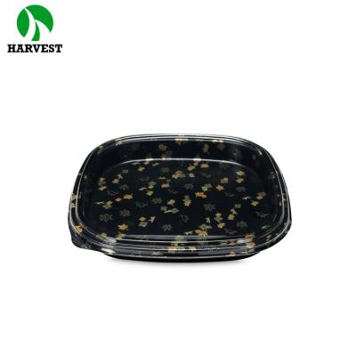 China Food Take Away Disposable Plastic Blister Food Sushi Party Trays With Lid for sale