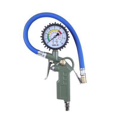 China Steel Wholesale High Quality Mechanical Tire Inflator Gun Tire Pressure Gauge for sale