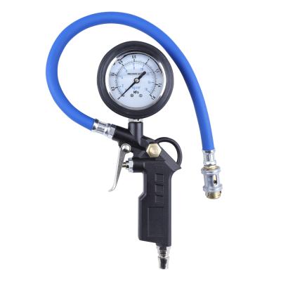 China Hot Selling Professional Steel Oil Filled Tire Inflating Gun Tire Pressure Gauge for sale