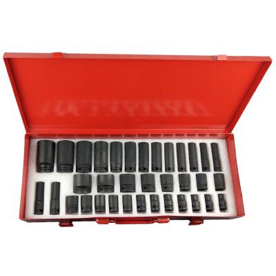 China Hot Selling Auto Repair Tools Socket Wrench Set Cheap Repair Tools 1/2 Inch Impact Socket Set for sale