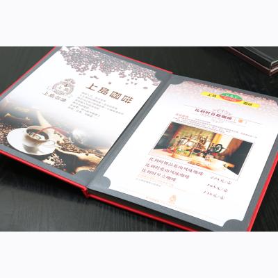 China Plug-in Type Pocket Type - Custom 2 4 6 8 View Factory Hardcover Pocket Plug-in Menu For Restaurant for sale