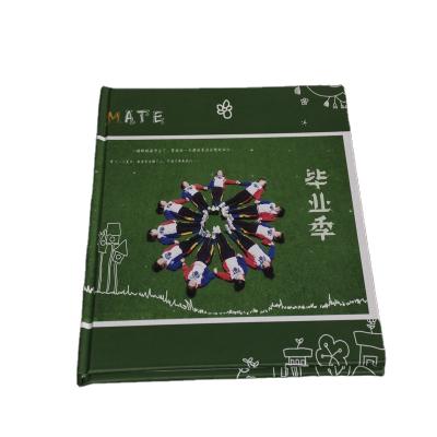 China Green Color Concave Plant Square Hot Stamping Custom Kids Graduation Photo Album for sale