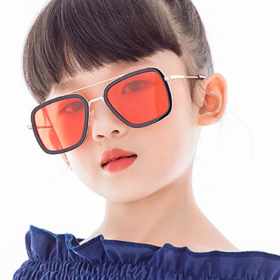 China Fashion New Sunglasses Classic Iron Man Sunglasses For Kids Fashion Metal Square Kids Sunglasses for sale