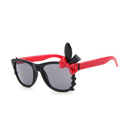 China Fashion Sunglasses Cute Children Cartoon Sunglasses Rabbit Ear Bowknot Baby Sunglasses Lovely for sale