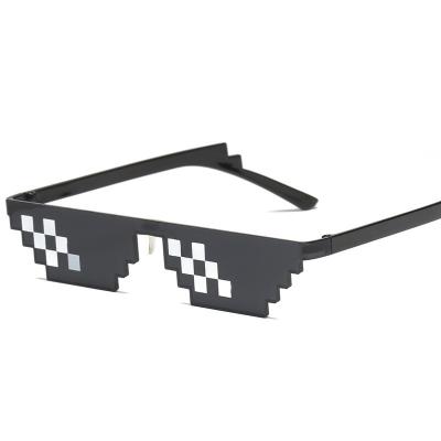 China Yuan mosaic side anime pixel drunby new artefact mad party thug life party glasses ac sunglasses yuan for sale