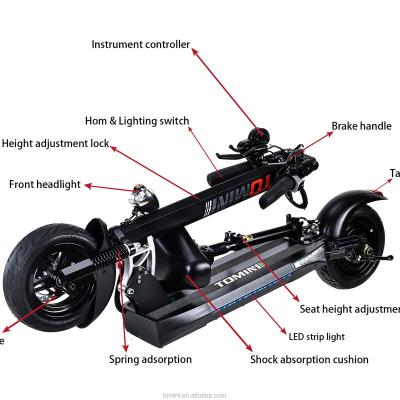 China Unisex Tomini Fast Off Road Electric Powerful Scooters Adults Electric Scooter Patatete Electrico for sale