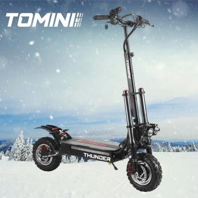 China Tomini unisex 72v china folding scooter 6000w battery 80km/h electronic electric scuter e-scooter for adult for sale