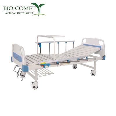 China 3 Bed Hospital Funtions Hospital Furniture Cranks Double Foldable Hospital Beds 3 Functions Manual Bed BC0916-27 for sale