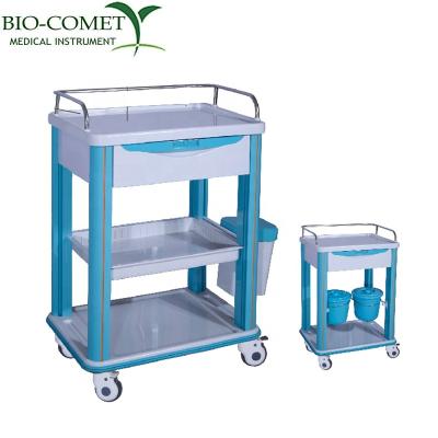 China Modern Use Medicine Furniture Medical Hospital Trolley Emergency Treatment Trolley BC0918-04 Medical Biocomet for sale