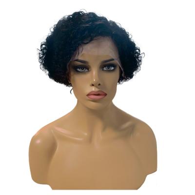 China Body Wave Short Bob 150% T Part Lace Front Human Hair Wigs For Color Women Pre Plucked With Baby Hair Cuticles Aligned Short Pixie Cut Wig for sale