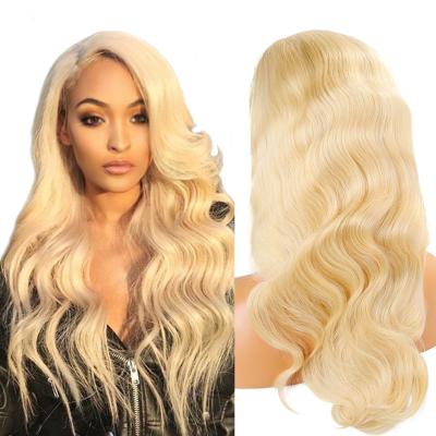 China Remy Brazilian Blonde 613 Lace Front Wig Transparent 613 Lace Front Wig Silky Good Hair 40 Inch Full Lace Hair Wigs 613 for sale