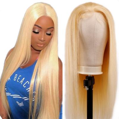 China Silky Straight Blonde 613 Hd Lace Front Wig 100% Hair 13x6 13x4 Hd Lace Front Wig 30 Inch Glueless Blonde 613 Full Lace Wig For Women for sale