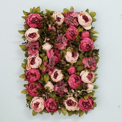 China High Simulation Customize Any Wall Wedding Color Stage Background Decoration Silk Artificial Peony Flower for sale