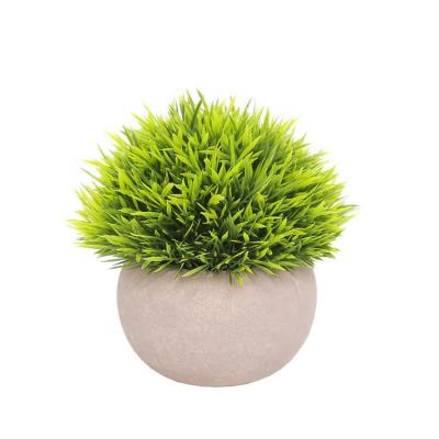 China Mini Artificial Potted Plants In Eco-Friendly Plastic Pot For Home Decoration for sale