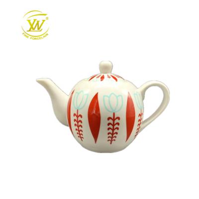 China Middle East Dubai Porcelain Teapot Set 600cc 900cc 1200cc 1600cc Arabic Ceramic Coffee Teapot From Saudi Chaozhou Viable Factory for sale