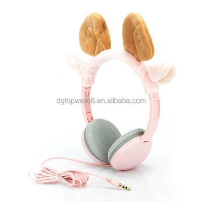 China Lovely Safe Design 85dB Kids Headband Volume Limit Pink Headband Earphone For Tablet for sale