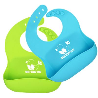 China Antibacterial Custom Silicone Baby Bibs Baby Supplies Waterproof OEM ODM Baby Bibs for sale