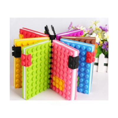 China 100% Eco-friendly Custom Colorful A6 Blocks Silicone Planner Journal Notebooks for sale