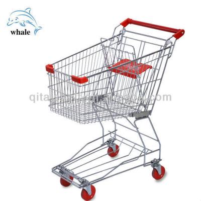 China Unveiling Asian Classic Supermarket Shopping Trolley With Baby Seat for sale