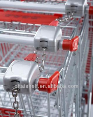 China Unfolding coin lock for shopping trolley for sale