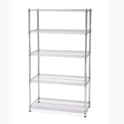 China Sustainable NSF and ISO Approved Chrome Plated Wire Shelving Adjustable Shelves for sale