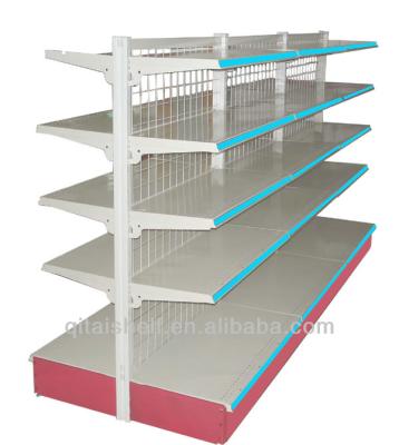 China Double Sided Supermarket Gondola Display Stands For Retail Stores for sale