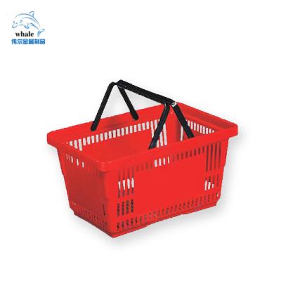 China Wholesale pp plastic all kinds of supermarket plastic folding shopping basket for sale