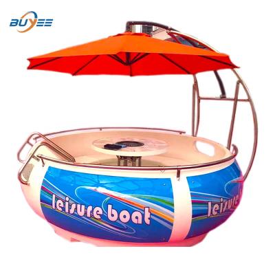 China Electric Donut Boat Diameter 2.5m Nice Barbeque Boats Goods Leisure Brewer Luxury Boat 6-8 Seats For Water Entertainment for sale