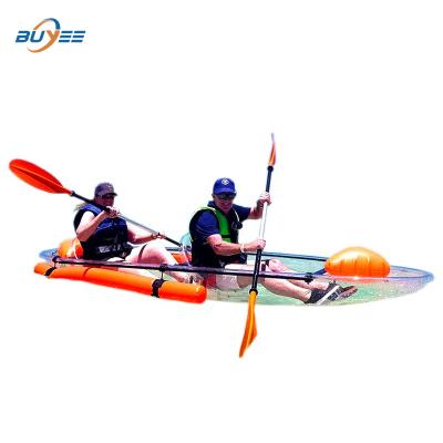 China Cheap Clear Sea - River - Lake Tandem Kayak - Ocean 11 Feet Transparent PC Material Canoe / Kayak 2 Person Kayaks For Water Sports And Entertainment for sale