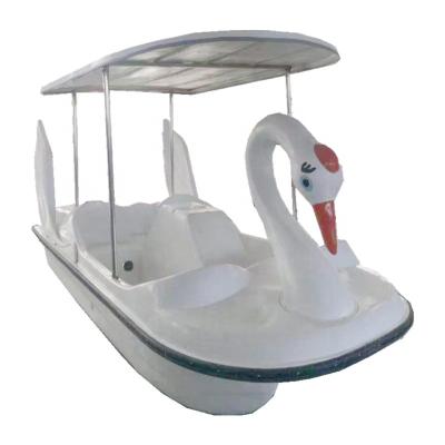 China CE Designed Customizable Luxury Interesting Boats Drifting Fiberglass Gooseneck Pedal Boat Self Draining Function Commercial Lakes and Rivers for sale