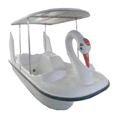 China Nice Well Made Luxury CE Boat Manufacturer CE Drifting Fiberglass Gooseneck Pedal Boat Self-draining Function Commercial Lakes and Rivers for sale