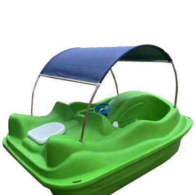 China Luxury Interesting Boats Wholesale CE Drifting Shark Pedal Boat Self-draining Function Commercial Plastic Lakes and Rivers for sale