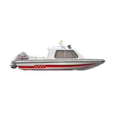 China High Quality CE Luxury Interesting Boats Drifting Fiberglass Fishing Boat Self Draining Function Commercial Lakes and Rivers for sale