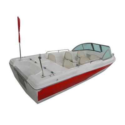 China Factory Wholesale CE Luxury Pleasant Boats Drifting Commercial Fiberglass Speed ​​Boat Fishing Self Draining Function Lakes and Rivers for sale