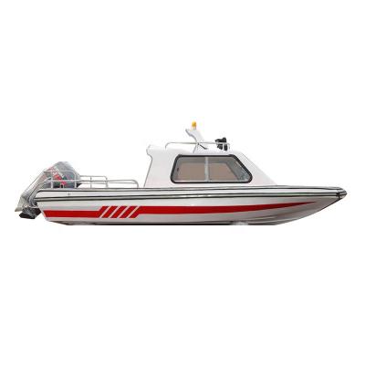 China Luxury Pleasant Boats Factory Latest CE Customize Logo Accepted Fiberglass Speed ​​Boata Pedal Fishing For Drifting Offshore Waters for sale