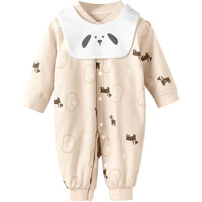 China Fashion China Wholesale 100% Organic Cotton Baby Clothes Winter Warm Cute Soft Stylish Newborn Baby Romper for sale