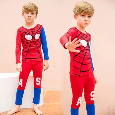 China New Viscose/Polyester Children's Gaiters Pajamas Suit Long Johns Suit Manufacturer for sale