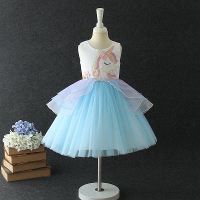 China New Medium Hot Selling Girl Dresses Angel Babies Dress Cotton Fabric Princess For 3-9 Children for sale