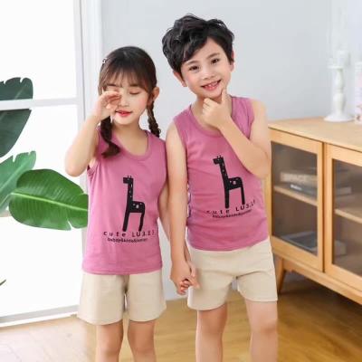 China COTTON COTTON boutique kids clothing soft fabric and lovely design kids sports cute clothes girls or boy clothing set for sale