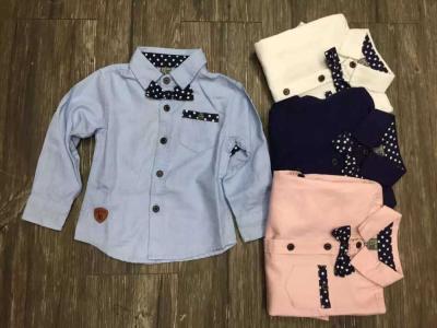 China Anti-pilling fashion babies boys shirt/European and Korean style children's shirt for sale