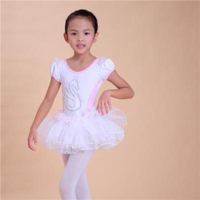 China tutu & Skirts Tutu Dress with Swan Pattern, Girls Tutu Chffion Dress, Children Show Dance Wear for sale