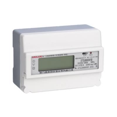 China New Design 220v Dtsu6606 50hz 60hz Three Phase Electronic Rail Wire Watt Meters DTSU6606 for sale