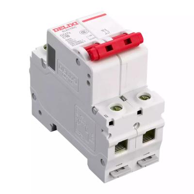 China Delixi 2p 1a-63a Mcb Mini Breaker Miniature Circuit Electrical Circuit Breaker 1P 230/400AC 2P 3P 4P 400AC for sale