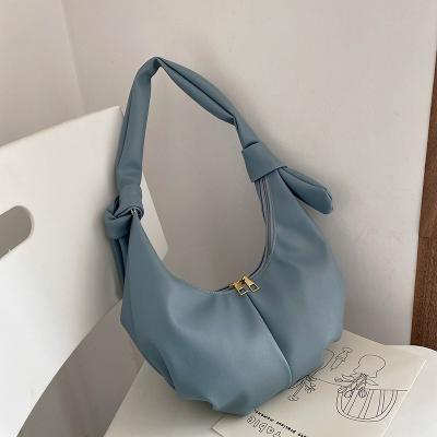 China Ladies For Women Handbags Bag 2021 Retro Soft Fashion One-shoulder Leather Handbag Armpits Leather Handbags for sale