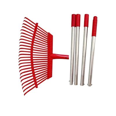 China Modern fashionable garden tools aluminum steel rake rake custom production factory rake 25 teeth deciduous harrow. for sale