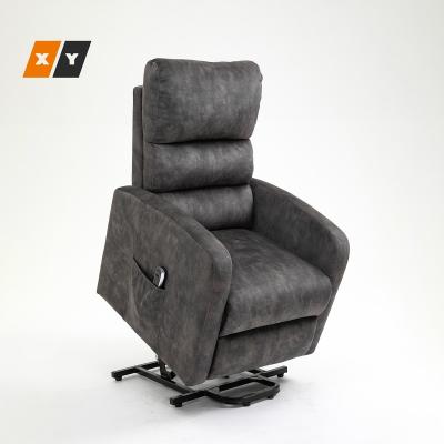 China Electric Power Extendable High Quality Leather Lift Chair Recliner With Massage Heating Function for sale