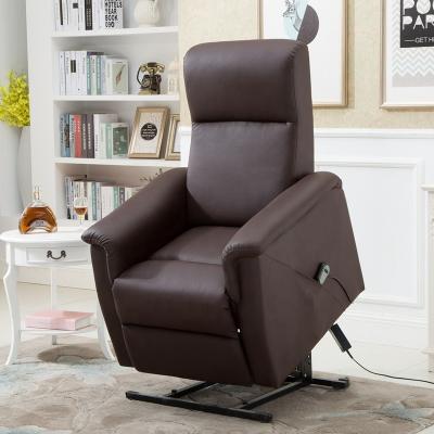 China Factory Adjustable Leather Function PU Leather Power Lift Recliner Remote Control Sofa for sale