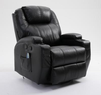 China (Height)Adjustable Modern Style Single Seater 8 Point Vibration Massage With Manual Rocker Swivel And Recliner Heating Chair for sale