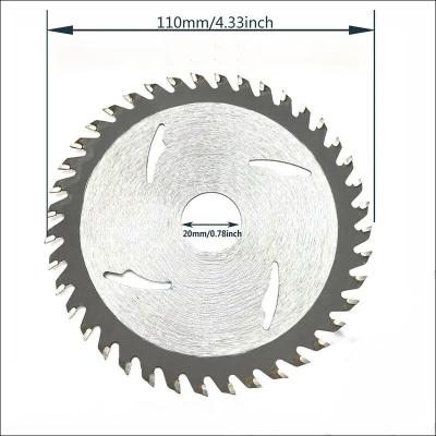 China Wood Cutting 110mm/4 Inch Wood Cutting Tungsten Carbide Tip Circular Saw Blade For Professional Woodworking CTT Circular Alloy Saw Blade for sale